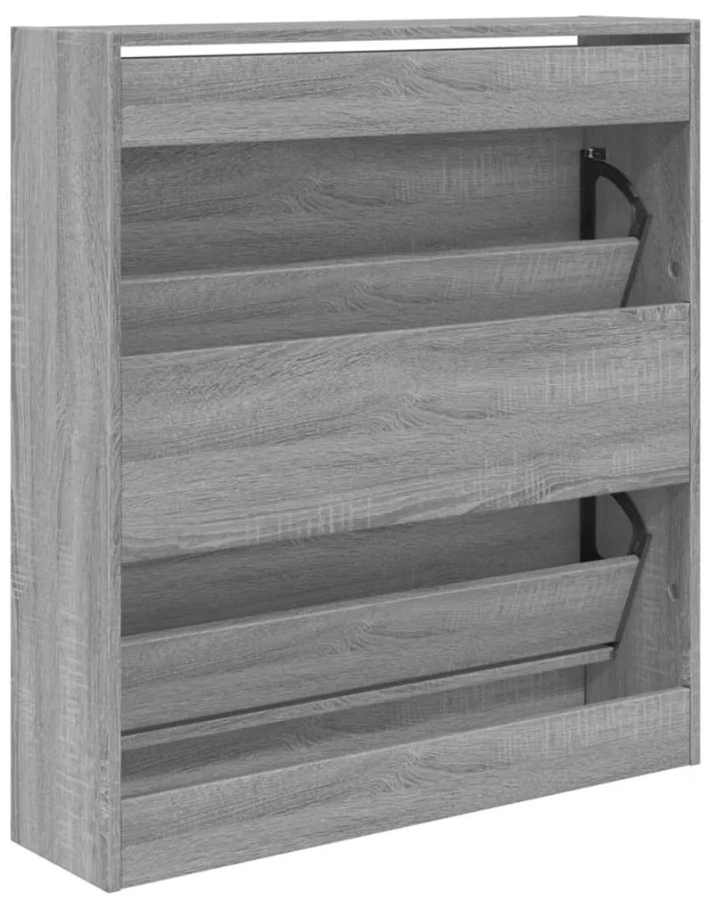 Sapateira 80x21x87,5 cm derivados de madeira cinzento sonoma