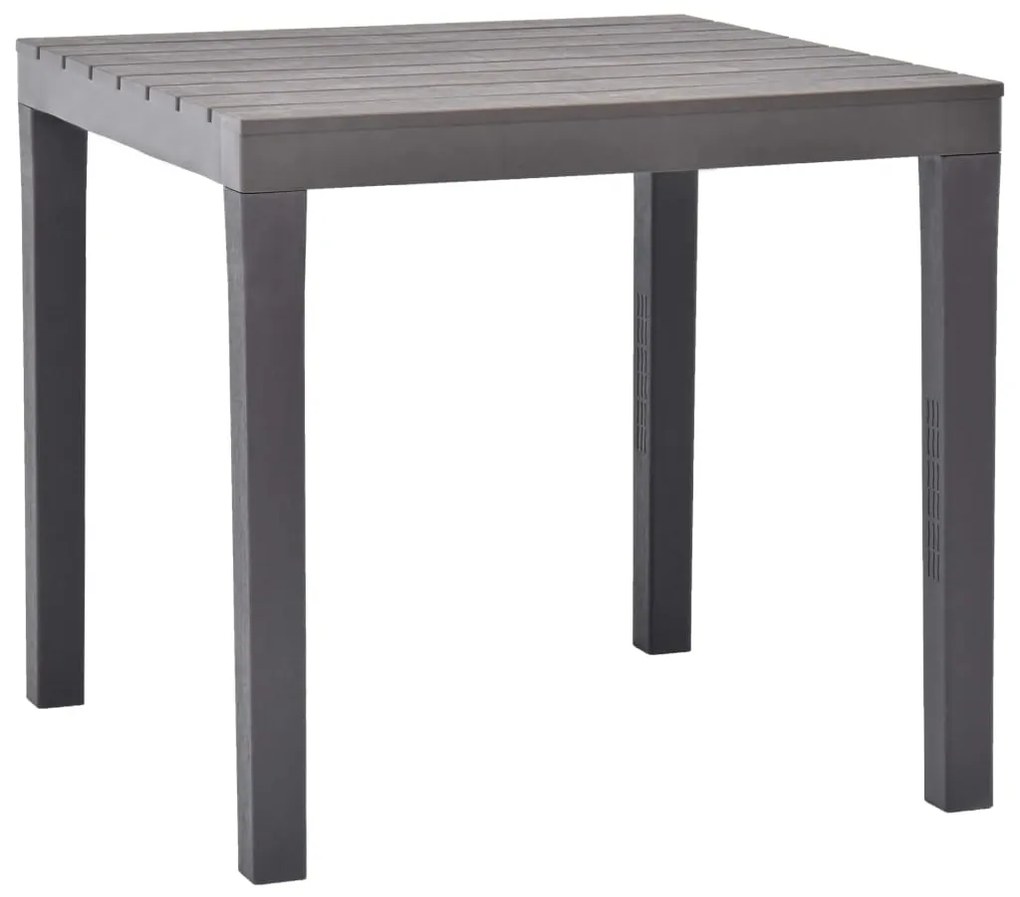 Mesa de jardim com 2 bancos plástico castanho