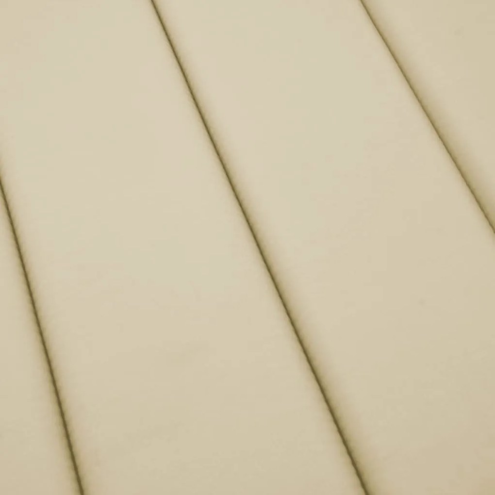 Almofadão p/ espreguiçadeira 200x50x3 cm tecido oxford bege
