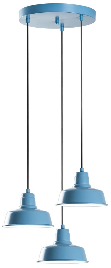 Candeeiro Chandelier Memati – Azul Claro – Diâmetro 45 cm