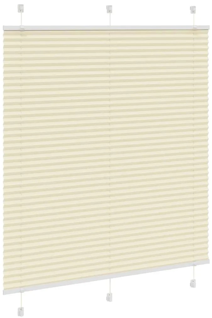 Plissado Cego Creme 120x150 cm Largura Tecido 119,4cm Poliéster