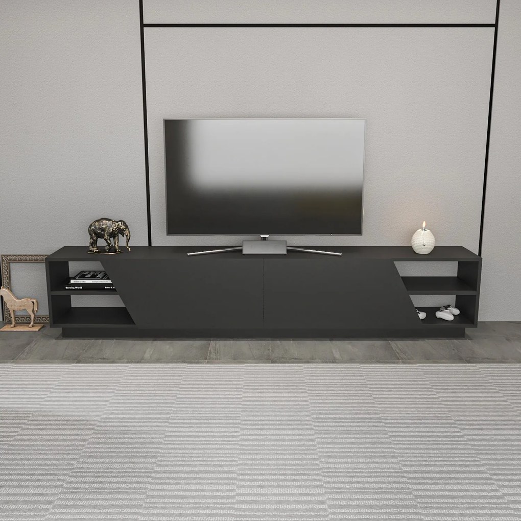 Móvel TV Rhodes – Antracite – 240x37,1x47,4 cm