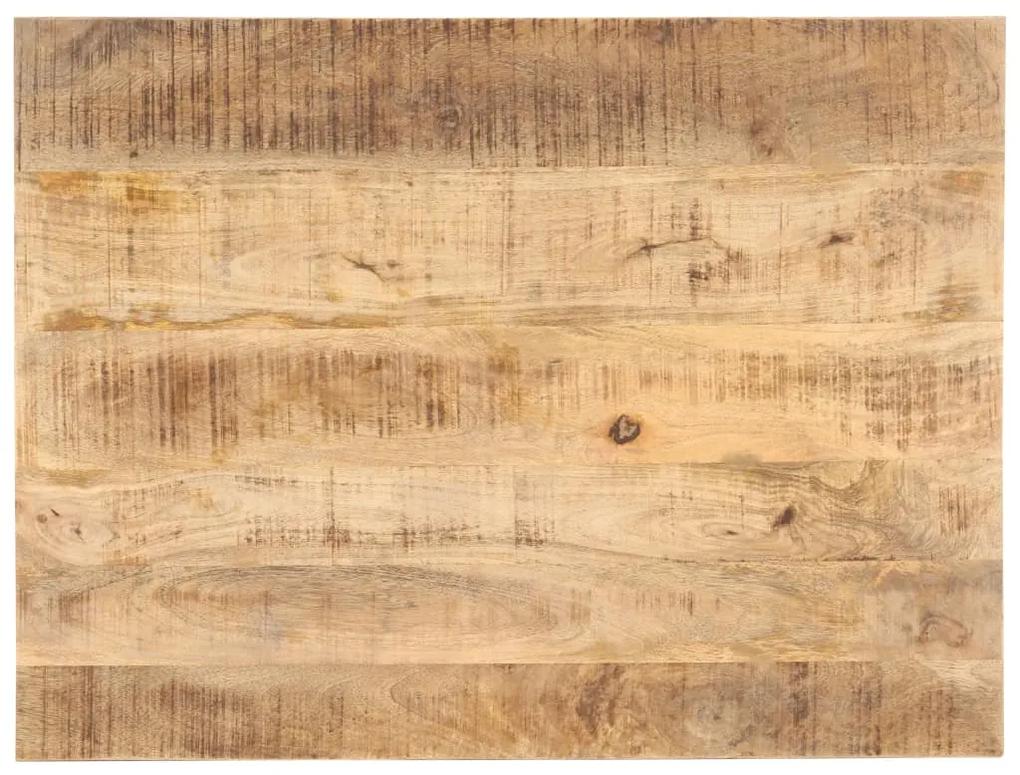 286029 vidaXL Tampo de mesa madeira de mangueira maciça 25-27 mm 90x70 cm