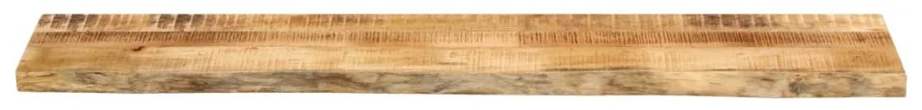 Tampo de mesa borda viva 140x20x3,8 cm mangueira áspera maciça