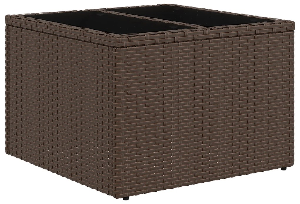 Conjunto de Sofá de Jardim de 5 Peças com Almofadas Cinza Rattan Polié