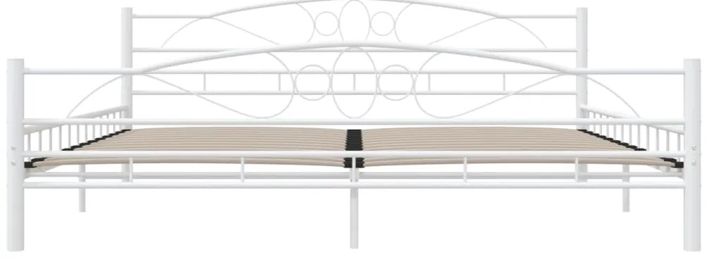 Estrutura de cama 200x200 cm metal branco