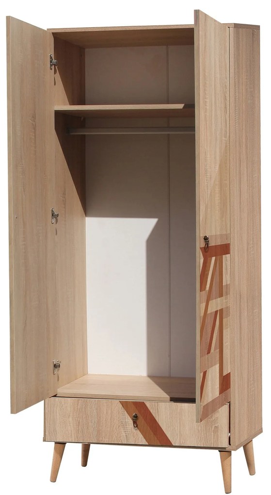 Guarda-roupa City – Multicolor – 80 cm x 190 cm x 45 cm