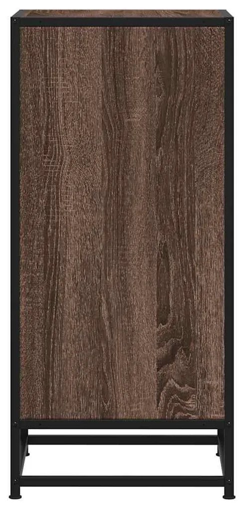 Aparador 35,5x35x76cm deriv. de madeira/metal carvalho castanho