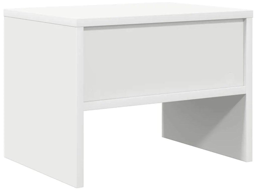 Mesa-de-cabeceira 40x30x30 cm aglomerado branco