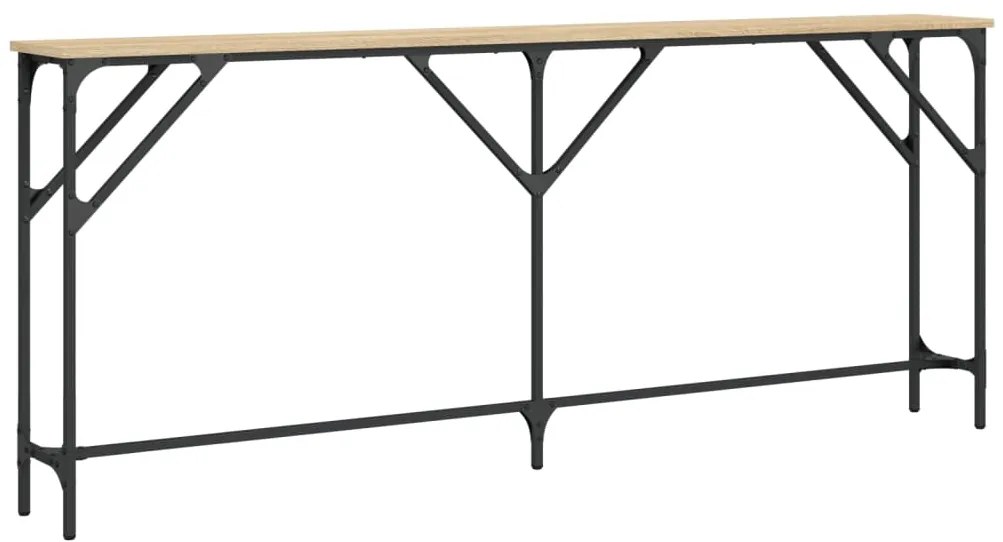 Mesa consola 180x23x75 cm derivados de madeira carvalho sonoma