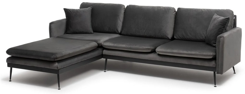 Sofá de Canto Reya – Antracite – 245x55x43 cm