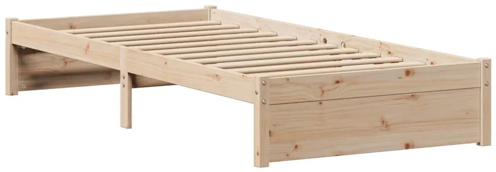 Cama sem colchão 90x200 cm madeira de pinho maciça