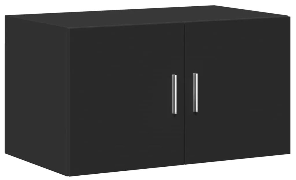 Armário de arrumação 70x42,5x225 cm derivados de madeira preto