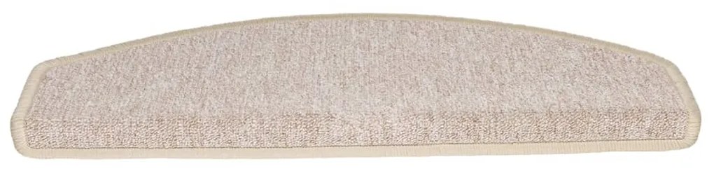 Tapetes de escadas 10 pcs 65x24x4 cm cinza-acastanhado