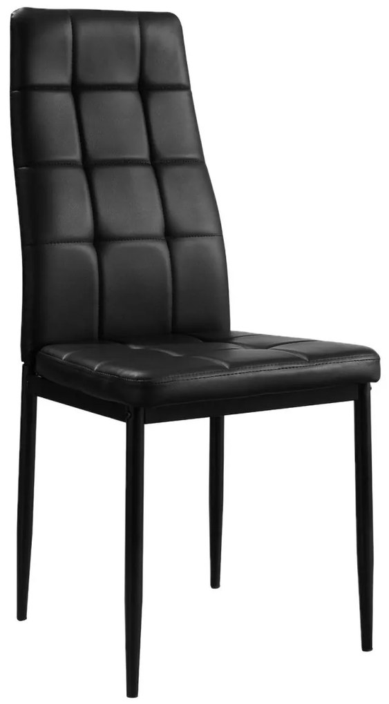 Pack 4 Cadeiras Lan Couro Sintético - Preto