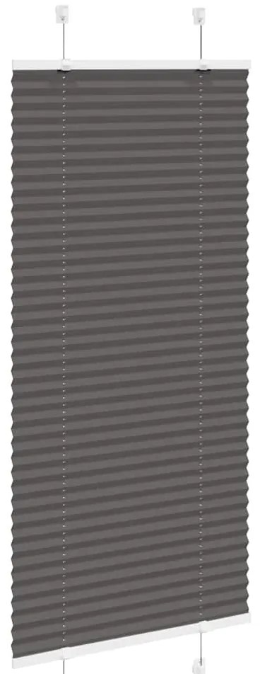 Preto Plissada Cega 65x150 cm Largura Tecido 64,4 cm Poliéster