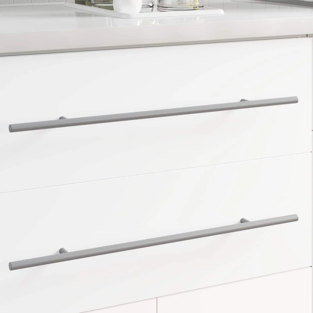 vidaXL Cabo 12 pcs Prateado 500 mm Aço
