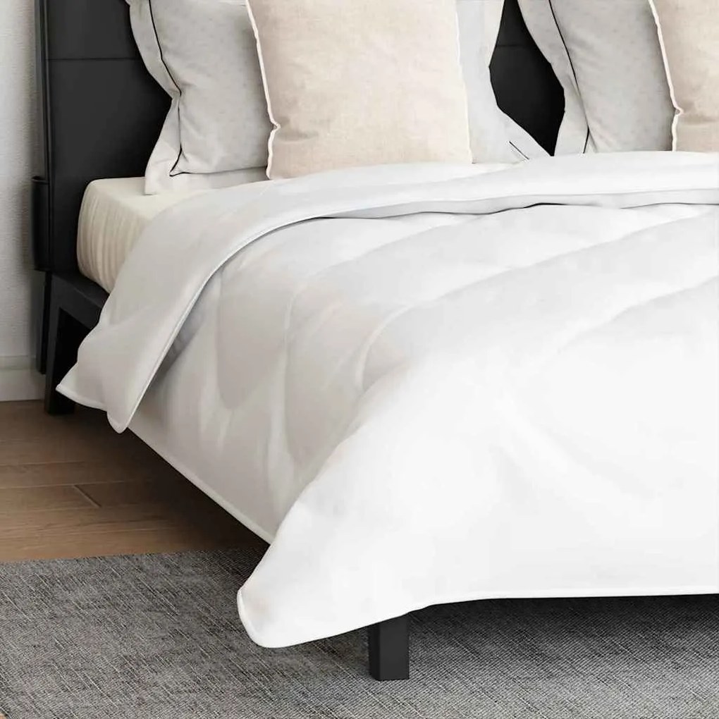 Edredão com travesseiro 3 pcs Branco 200 x 200 cm Microfibra