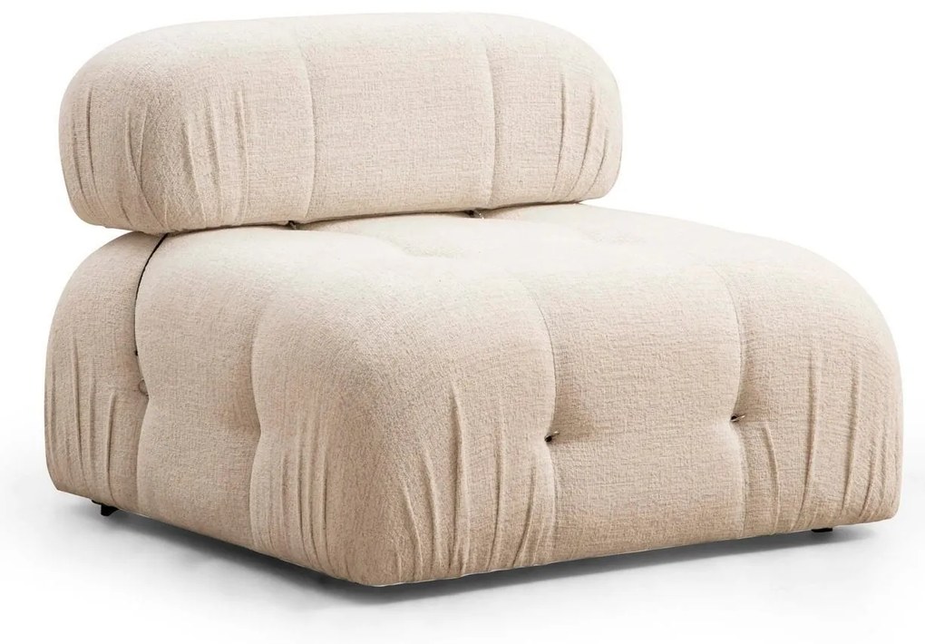 Sofá de 1 Lugar Bubble – Creme – 95 x 95 x 75 cm