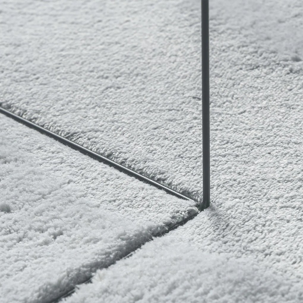 Tapete Oval 'HUARTE'Cinza 140x200 cm