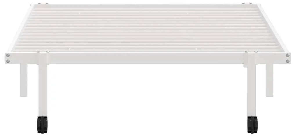 Estrutura de cama sem colchão Dobrável 100x200 cm aço branco