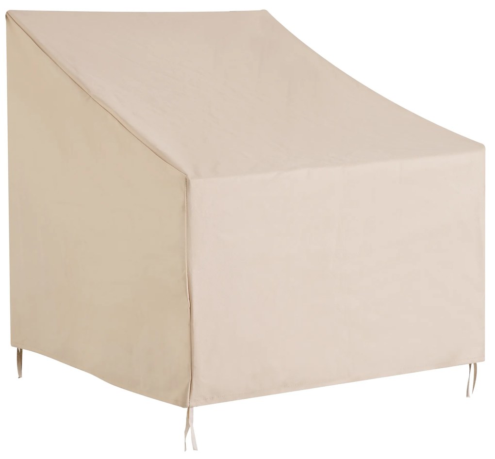 Capa de Proteção para Cadeiras Cobertura de Móveis Cadeira Impermeável Exterior, Jardim Proteção contra Chuva e Sol 68x87x77 cm 600D Oxford Tecido