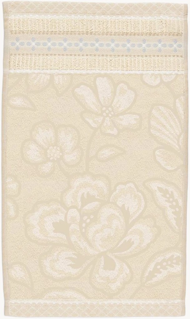 Toalha de rosto em algodão felpudo Jasmin Jacquard