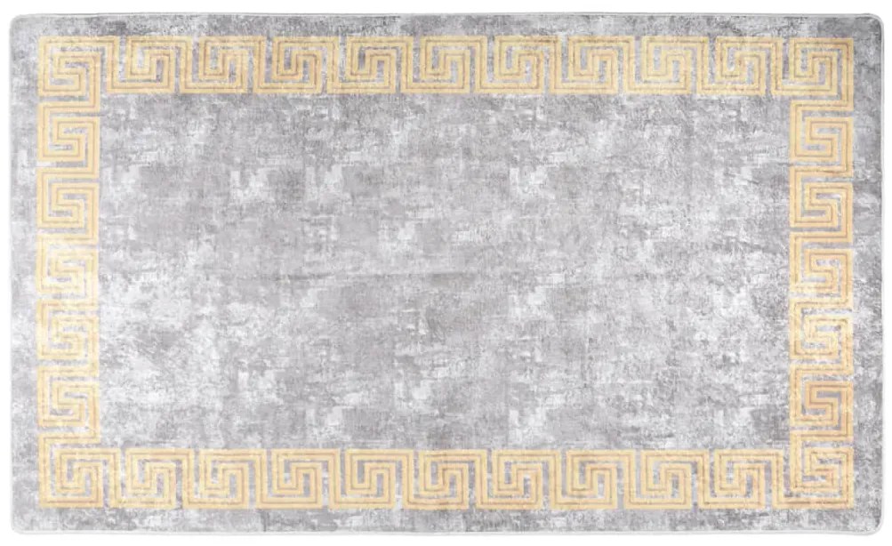 Tapete lavável antiderrapante 120x180 cm cinzento
