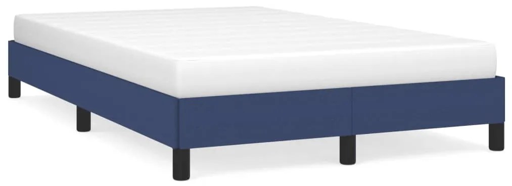 vidaXL Estrutura de cama sem colchão 120x190 cm tecido azul