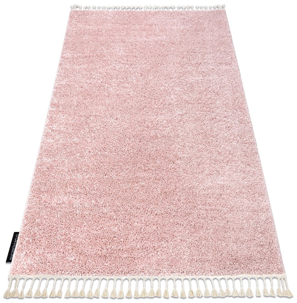 Tapete BERBER 9000 rosa Franjas berbere marroquino shaggy - PRODUTO DE SEGUNDA GRAU