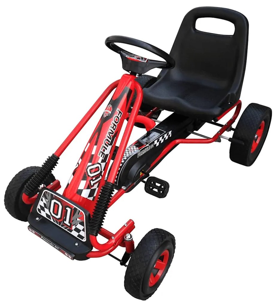 Kart com pedal vermelho