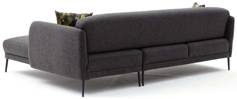 Sofá-Cama de Canto Venus – Antracite – 265x80x163 cm