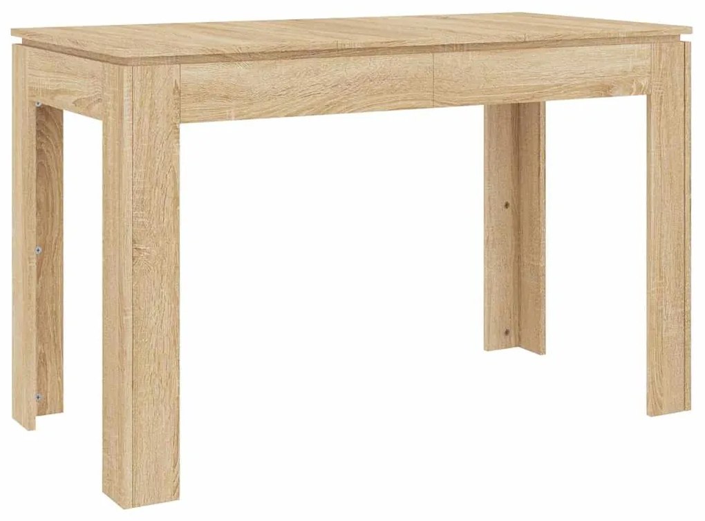 Mesa de jantar 120x60x76 cm contraplacado carvalho sonoma