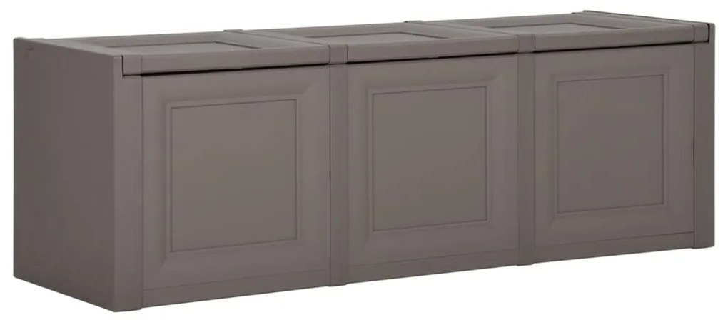 340617 vidaXL Caixa para almofadões 125x40x42 cm 130 L cinzento