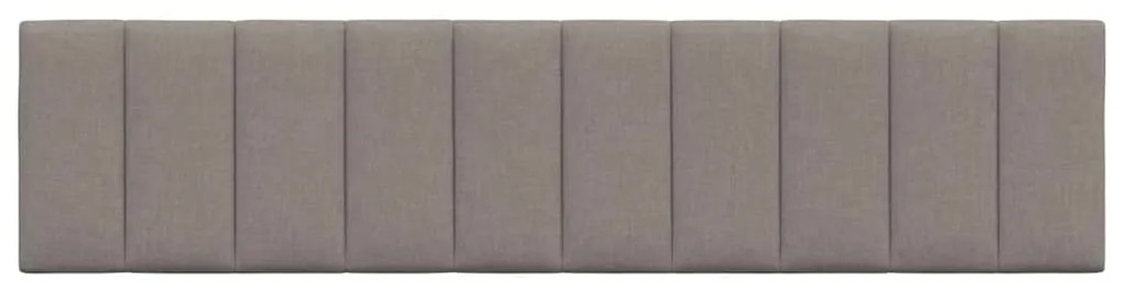 Almofadão de cabeceira 200 cm tecido cinzento-acastanhado