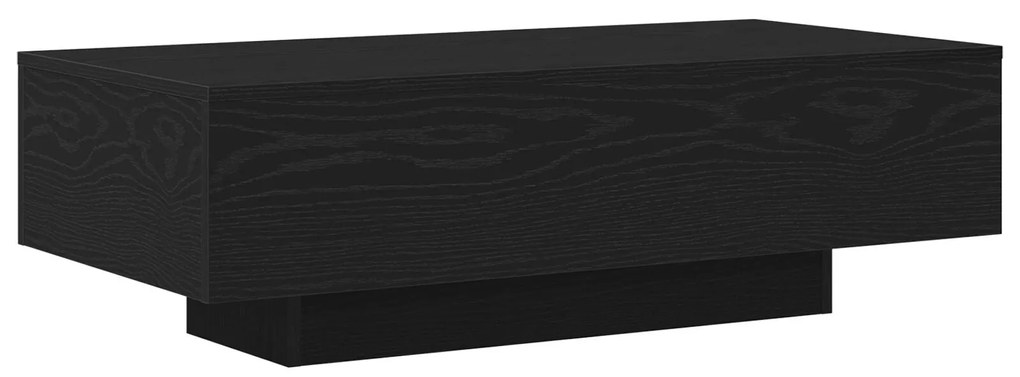 Mesa de Centro vidaXL Preto Carvalho 100x30x36,5 cm Madeira Engenharia