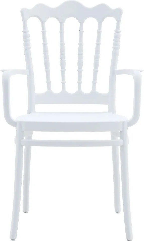 Conjunto de 4 Cadeiras WEDDING para Jardim – 54x43x90 cm – Polipropile