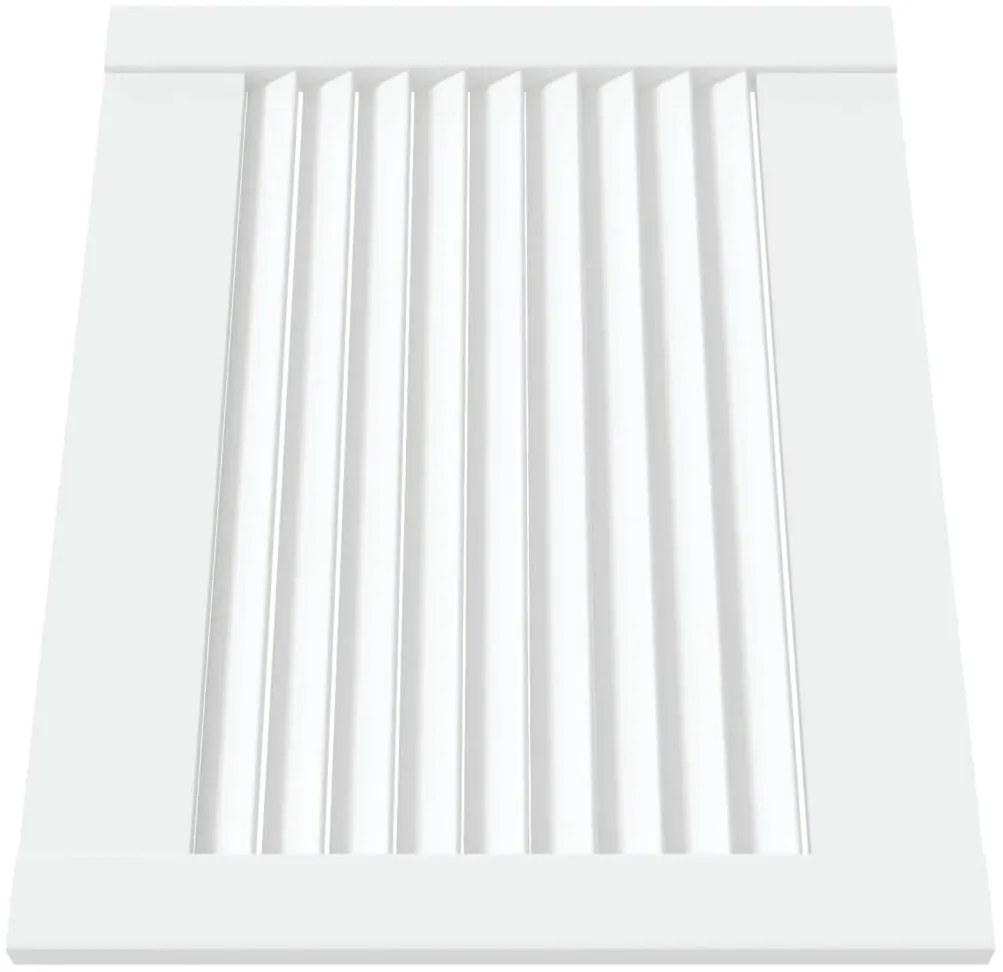 Portas de armário 4 pcs design de persiana pinho maciço branco