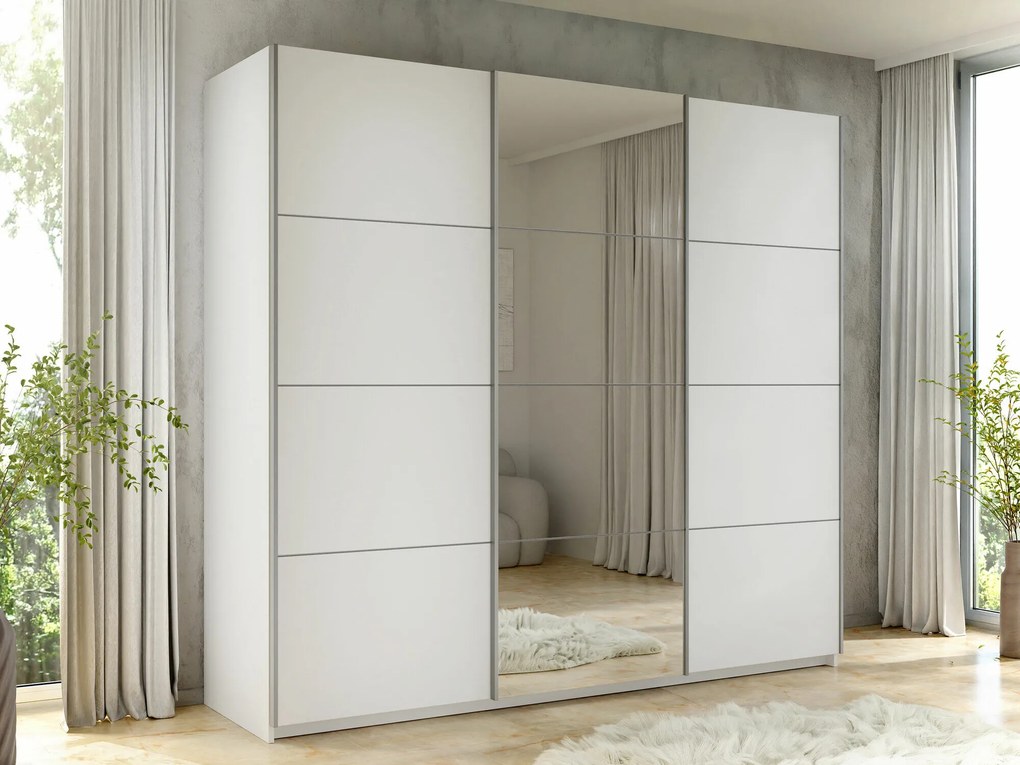 Roupeiro Comfivo 364, Branco, 210x250x60cm, 221 kg, Portas para roupeiro: Deslizante