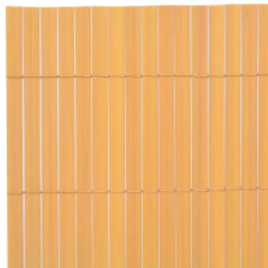 Cerca de jardim dupla face 110x400 cm amarelo