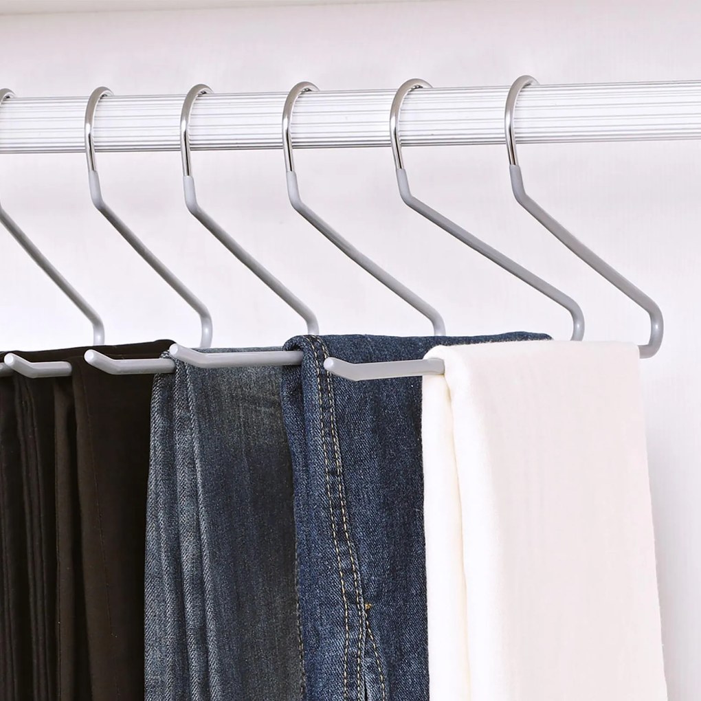 Conjunto 20 Cabides abertos para calças cinzentas