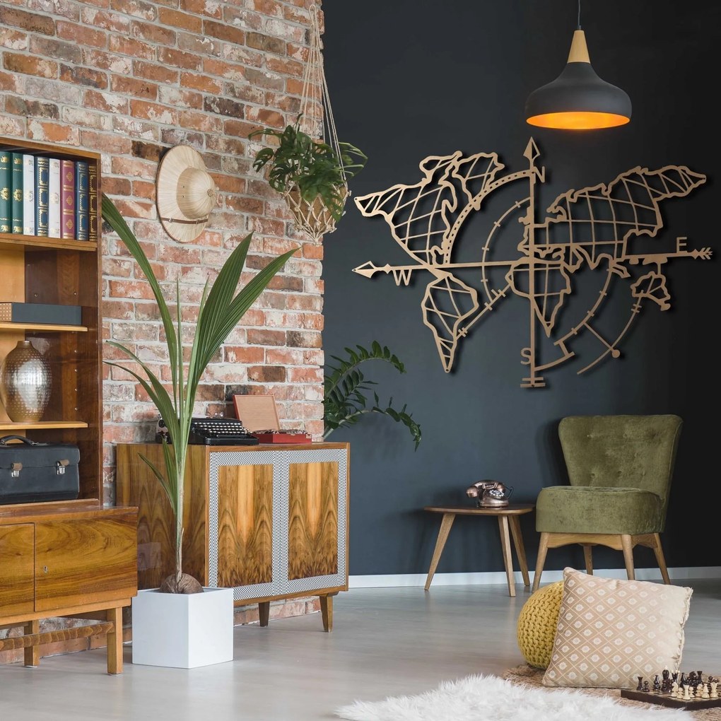 Acessório Decorativo de Parede Mt-04 – Dourado – 65 x 95 cm