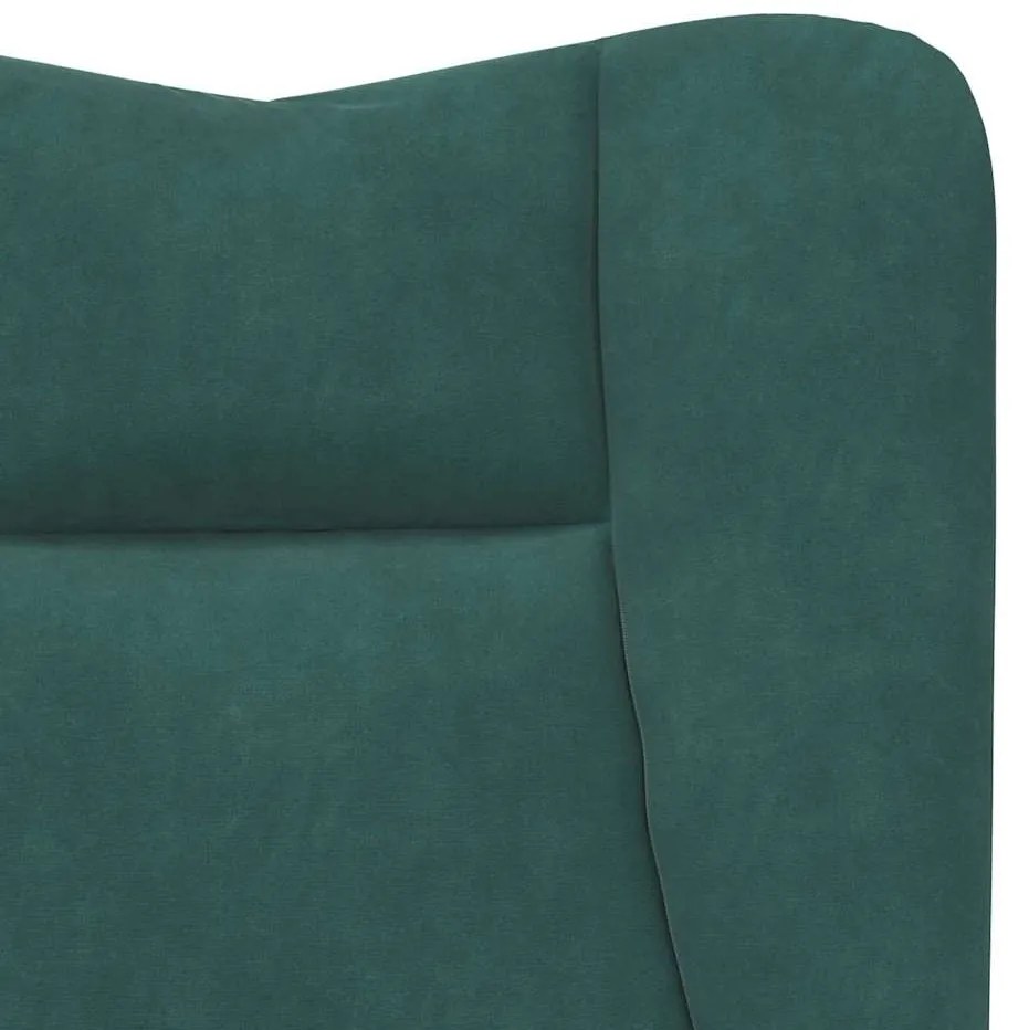 Poltrona Relaxante Veludo Verde Escuro
