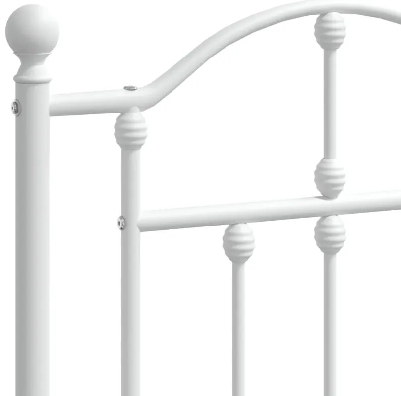 Cabeceira de cama 120 cm metal branco
