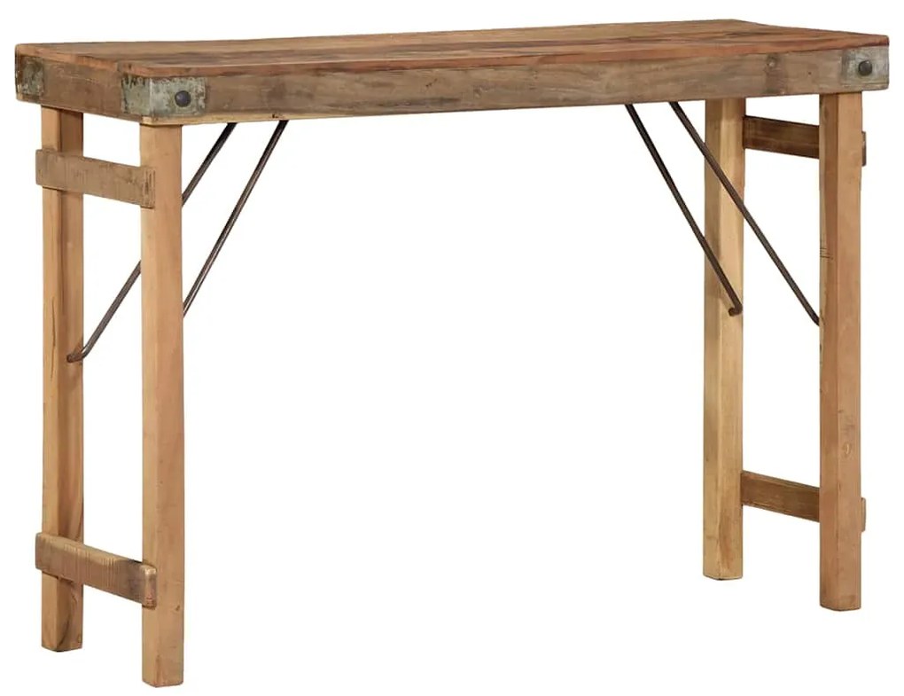 vidaXL Mesa de apoio Castanho 110 x 35 x 76 cm