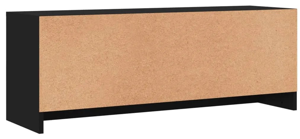 Móvel de TV 102x30x37,5 cm derivados de madeira preto