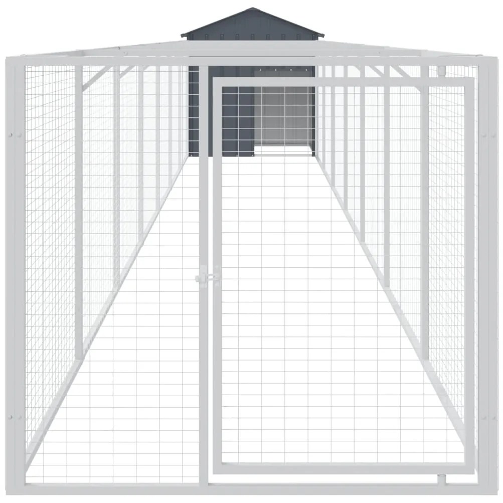 Casota para cães com telhado aço galvanizado antracite