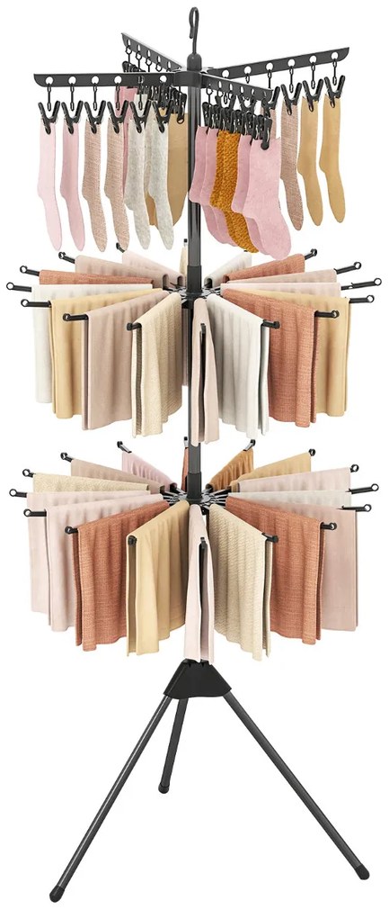 Estante de mesa com 3 prateleiras ajustáveis ​​- Natural