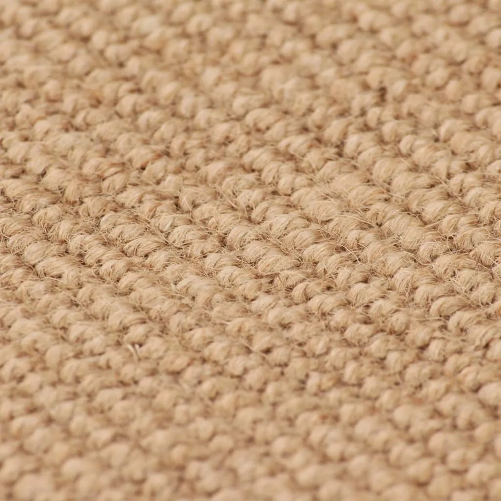 Tapete de divisão em juta com apoio de látex 160x230 cm natural