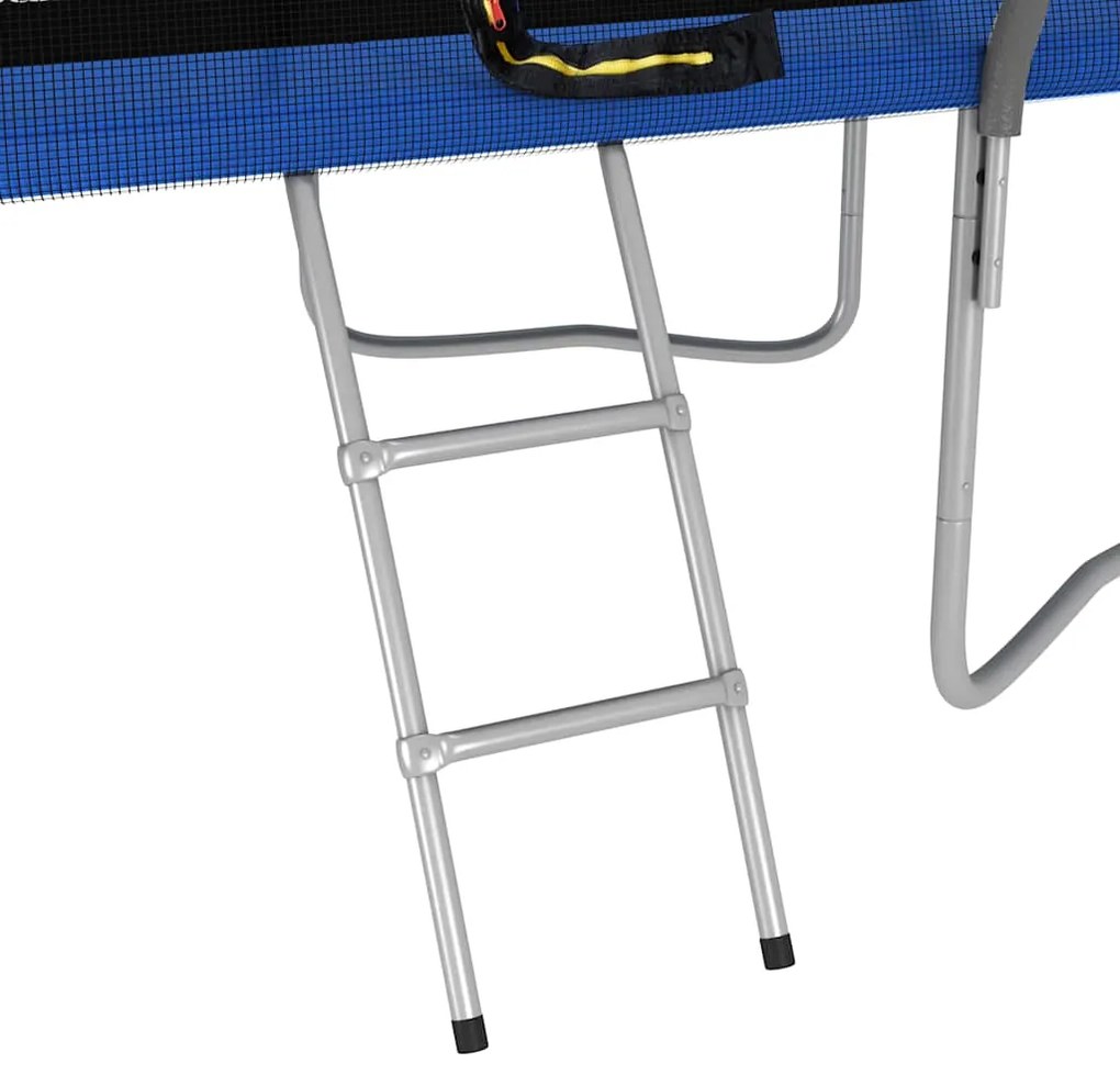Conjunto de trampolim retangular 274x183x76 cm 150 kg